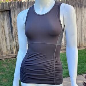 Athleta Black Stealth Tank Top Mesh Lined Performance Support Women's Size XXS